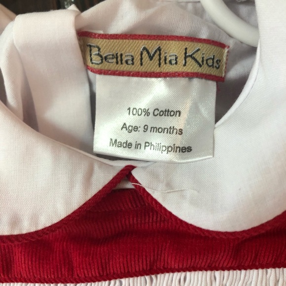 Boys 9 month Bella Mia corduroy Christmas Longall - Picture 3 of 3